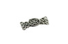 Silver 3-Hole Bali Style Flush Clasp