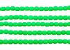 Fire Polish 6mm Faceted Round - Neon Green