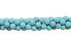 Howlite Turquoise Matte 10mm Round