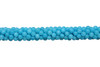 Mashan Jade Ocean Blue Dyed Polished 6mm Round