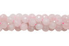 Rose Quartz Polished 10mm Faceted Round - 64 Cut