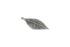 Antique Silver Plated Zamak 42x18mm Leaf Pendant