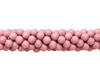 Dyed Pink Wood Polished 8mm Round