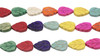 Magnesite Polished Multi Color 9x13mm Leaf