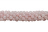 Rose Quartz Polished 8mm Round - 2mm Large Hole