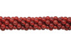 Carnelian A Grade Polished 6mm Round - 2mm Large Hole