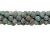 African Turquoise Matte 8mm Round - 2mm Large Hole