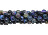 Tiger Eye A Grade Polished 6mm Round Galaxy  - Blue Mix - 2mm Large Hole