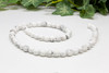 Howlite Polished White 10mm Round