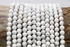 Howlite Polished White 10mm Round
