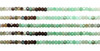 Chrysocolla Banded 2x3mm Faceted Rondelle