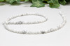 Howlite A Grade Polished White 4mm Round