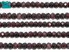 Garnet Polished 3x5mm Faceted Rondelle