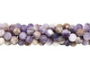 Sage Amethyst Matte Brown Mix 6mm Round