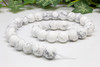 Howlite Matte White 12mm Round