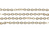 Gold 3x4mm Classic Cable Chain - Sold By 6 inches