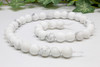 Howlite Matte White 10mm Round