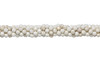 Howlite Natural Polished  4mm Faceted Round