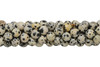 Dalmatian Jasper Polished 8mm Faceted Round