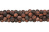 Red Tiger Eye Matte 6mm Round