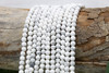 Howlite Matte White 4mm Round