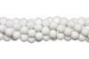 White Shell Matte A Grade 6mm Round