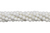 White Shell Polished A Grade 4mm Round