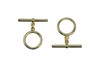 14K Gold Plated 14mm Toggle and Eye - Anti Tarnish