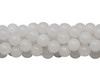 White Jade Polished 8mm Round