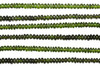 Chrome Diopside Polished 3-4mm Rondelle - Graduated
