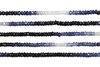 Sapphire Polished 2.5mm Faceted Rondelle - Blue Banded
