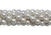 White Shell Polished 6mm Rough Round - Pearl Coating
