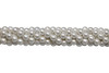 White Shell Polished 6mm Rough Round - Pearl Coating