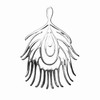 Peacock Tail Feather - Sterling Silver