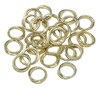 Light Gold Plated 11mm Twisted Ring Bead