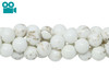Howlite Natural Polished 8mm Round