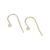 18K Gold Plated Stainless Steel 13x28mm Plain Ear Wires - 5 Pair