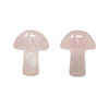 Rose Quartz Polished 16x20mm Mushroom - No Hole