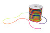 Neon Mix - 1.5mm Rattail Satin Nylon Cord - Sold by the Foot