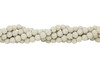 Bead World Exclusive Lava Rock Uncoated Cream 6-7mm Round