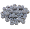 Forte Bead - Dove Grey Glass - Sold Individually