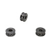 Gunmetal Plated Micro Pave Rondelle 8mm Forte Bead - Sold Individually