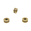 Gold Plated Micro Pave Rondelle 8mm Forte Bead - Sold Individually