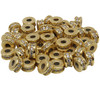 Gold Plated Micro Pave Rondelle 8mm Forte Bead - Sold Individually