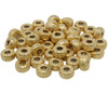 Gold Plated Textured Rondelle 8mm Forte Bead - Sold Individually