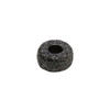 Gunmetal Plated Textured Rondel 8mm Forte Bead - Sold Individually