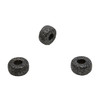 Gunmetal Plated Textured Rondelle 8mm Forte Bead - Sold Individually