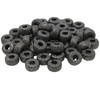Gunmetal Plated Textured Rondelle 8mm Forte Bead - Sold Individually