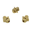 Gold Plated 12x14mm Hamsa Eye Bead - Sold Individually