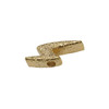 Gold Plated 9x21mm Textured Lightning Bolt Bead - Sold Individually